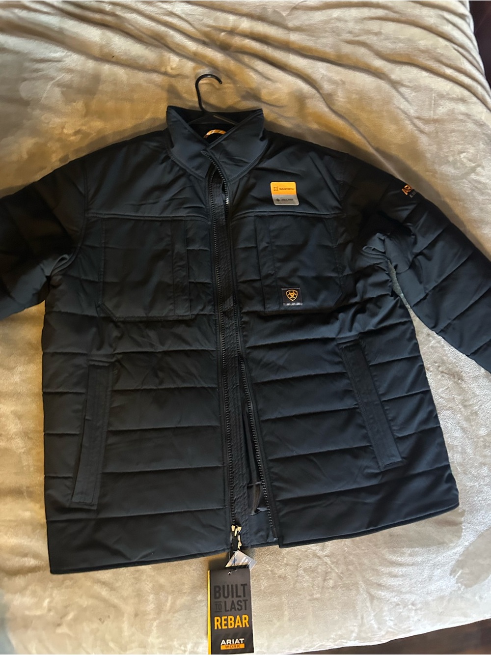 Ariat Men’s Black Rebar Puffer Jacket